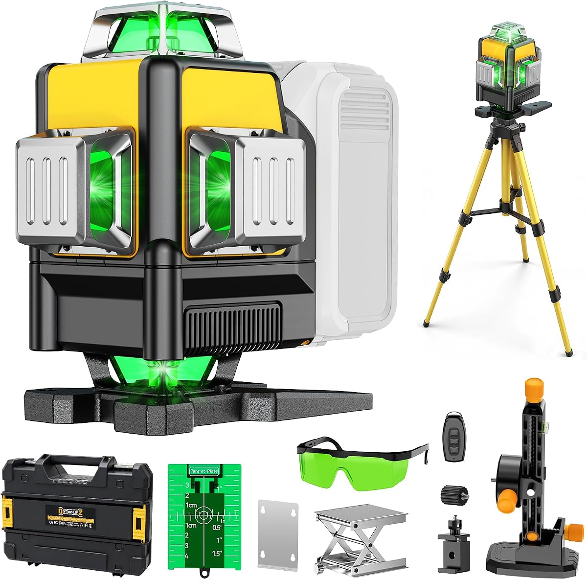 DIYtoolifz 4×360 Green Sixteen-Line Laser Level Review