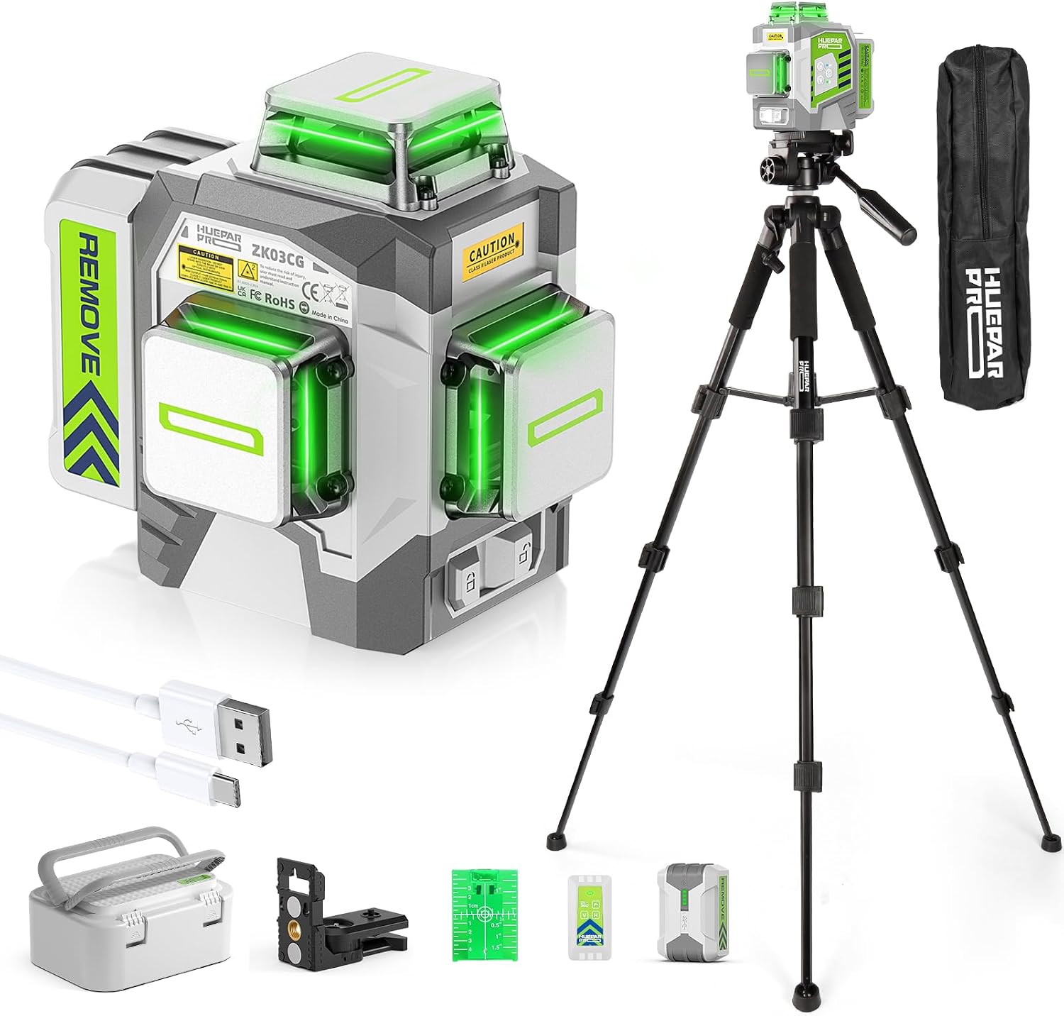 Huepar Pro 3×360 Green Laser Level Bundle Review